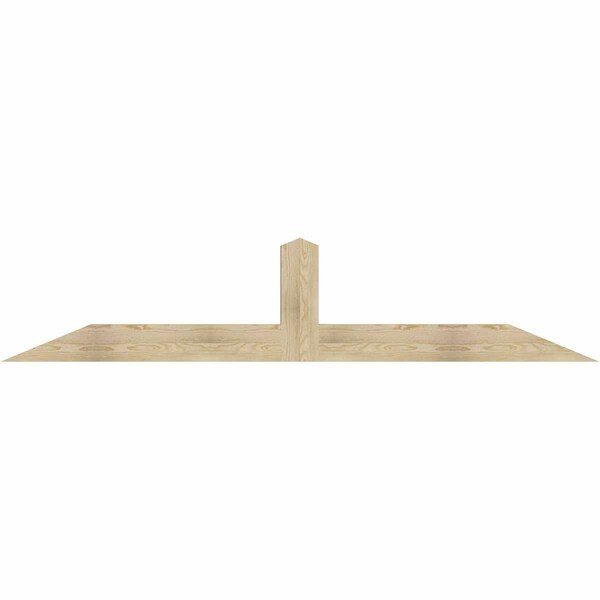 Ekena Millwork Portland Rough Sawn Timber Gable Bracket, Douglas Fir, 96"W x 20"H x 4"D x 6"F, 5/12 Pitch GBW096X20X0406POR00RDF - main